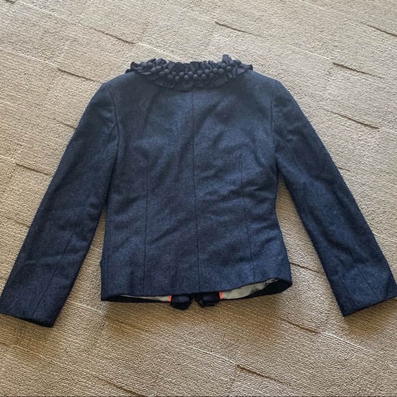 J.Crew Navy Wool Blazer| Size 0 - Picture 4 of 6